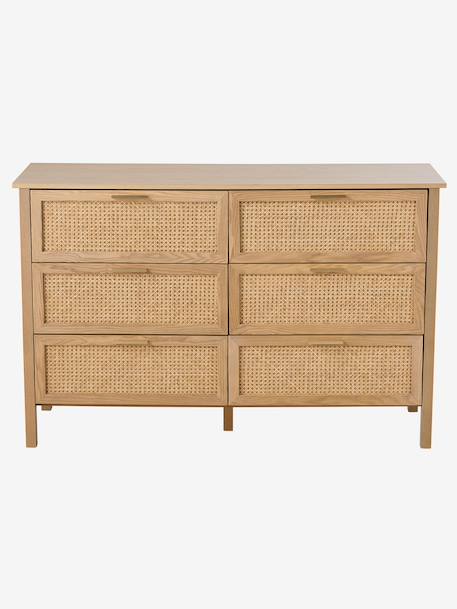 Commode dubbel riet met 6 laden, diepte 42cm - ELLA hout - vertbaudet enfant 