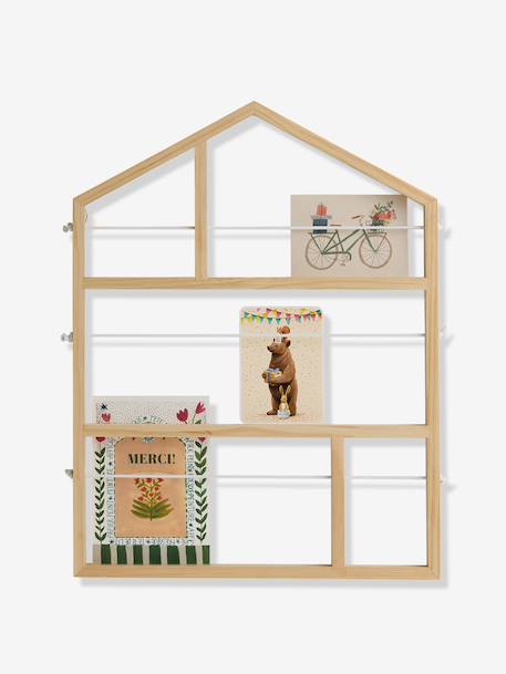 Pêle-mêle maison en bois beige - vertbaudet enfant 