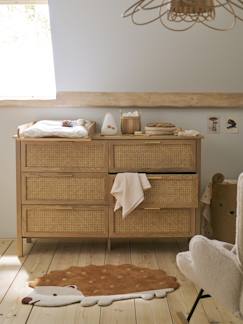 Slaapkamer en Opbergoplossingen-Slaapkamer-Commode, luiertafel-Commode dubbel riet met 6 laden, diepte 42cm - ELLA