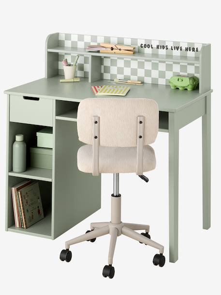 Bureau enfant Damier vert - vertbaudet enfant 