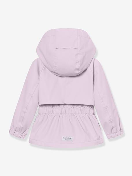 Veste mi-saison imperméable fille avec doublure polaire MATALGEA bois de rose+rose poudré+vert sauge - vertbaudet enfant 
