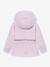 Waterdichte meisjesjas voor het tussenseizoen met fleecevoering MATALGEA MINI A TURE lila (poederkleur)+roze (poederkleur)+rozenhout+saliegroen - vertbaudet enfant 