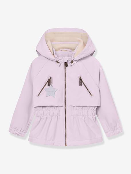 Veste mi-saison imperméable fille avec doublure polaire MATALGEA bois de rose+rose poudré+vert sauge - vertbaudet enfant 