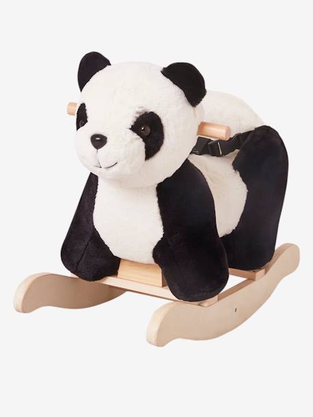 Panda à bascule bébé en bois FSC® blanc - vertbaudet enfant 