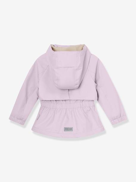 Waterdichte meisjesjas voor het tussenseizoen met fleecevoering MATALGEA MINI A TURE lila (poederkleur)+roze (poederkleur)+rozenhout+saliegroen - vertbaudet enfant 