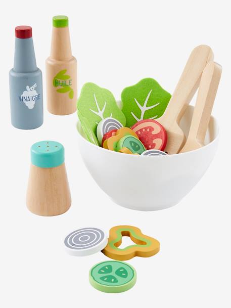 Set de salade en bois FSC® lot vert aqua - vertbaudet enfant 