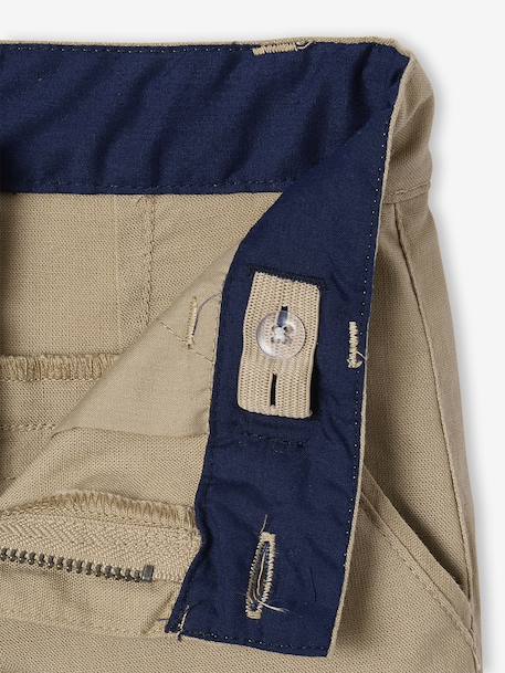 Bermuda garçon cérémonie en coton/lin beige+beige clair+bleu+marine foncé+vert sauge - vertbaudet enfant 