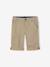 Bermuda garçon cérémonie en coton/lin beige+beige clair+bleu+marine foncé+vert sauge - vertbaudet enfant 