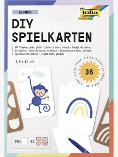 Jouet-Activités artistiques-Gommettes, collage et modelage-Set 36 cartes à jouer DIY BLANKO folia