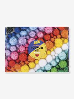 Jouet-Activités artistiques-Gommettes, collage et modelage-Pompons Mix JUMBO GLITTER folia