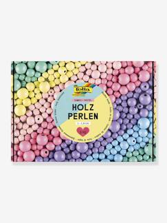 Jouet-Activités artistiques-Perles, mode et coffrets créatifs-Jumbo pack perles bois PASTEL folia 1 kg