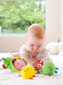 Jouet-Premier âge-Doudous, peluches et jouets en tissu-Hochet 3 petits pois