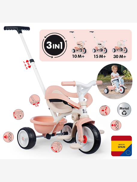 Tricyle Be Move Confort - rose - vertbaudet enfant 