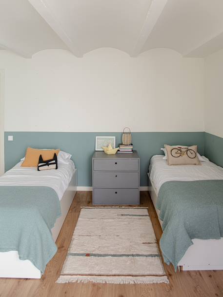 Tapis Lanes rayé beige - vertbaudet enfant 