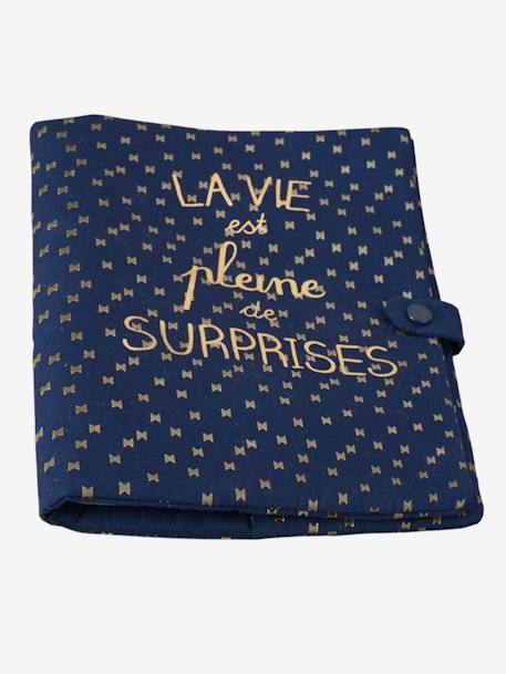 Protège-carnet de santé La vie est pleine de surprises MARINE GRISE - vertbaudet enfant 