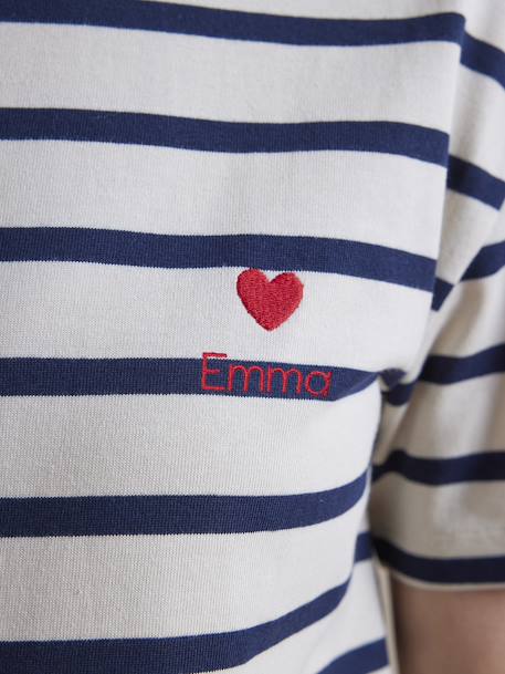 T-shirt rayé de grossesse en coton biologique* rayé marine - vertbaudet enfant 