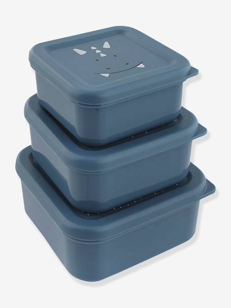 TRIXIE lunchbox blauw+geel+groen+nude+sinaasappel - vertbaudet enfant 