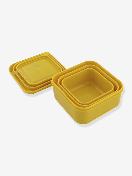 Boite à goûter bleu+jaune+orange+rose nude+vert - vertbaudet enfant 