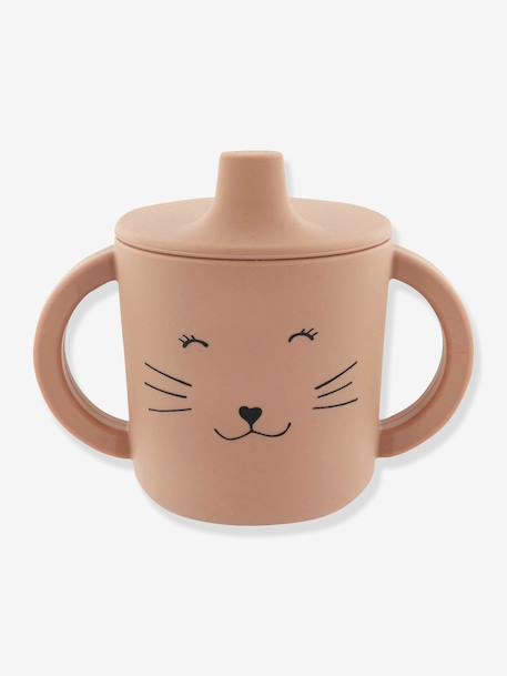 Tasse d'apprentissage Animal en silicone bleu+jaune+orange+rose+rose nude+vert - vertbaudet enfant 