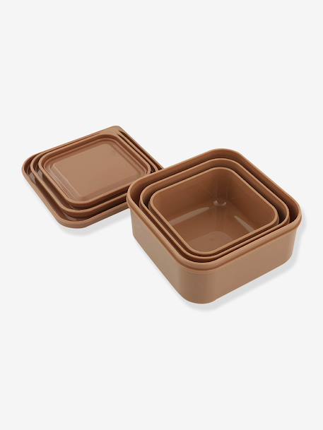 TRIXIE lunchbox blauw+geel+groen+nude+sinaasappel - vertbaudet enfant 