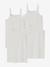 Lot 4 débardeurs maillot de corps BASICS BLANC - vertbaudet enfant 