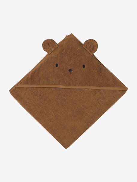 Badcape ouder/baby cappuccino+grijsblauw+karamel+okergeel+terracotta - vertbaudet enfant 