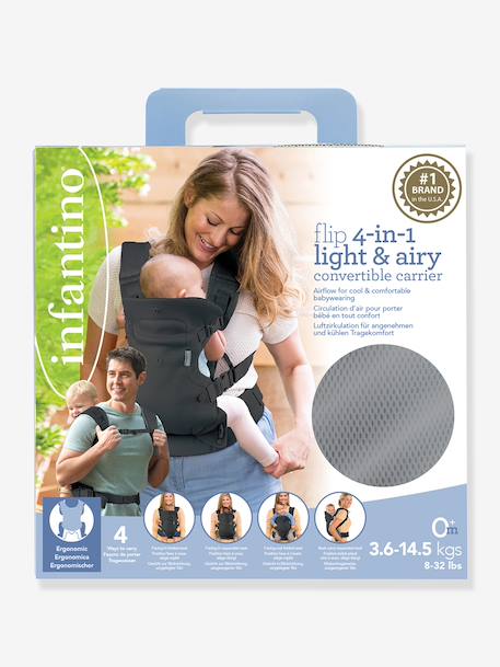 Porte-Bébé Flip Light n Airy gris - vertbaudet enfant 