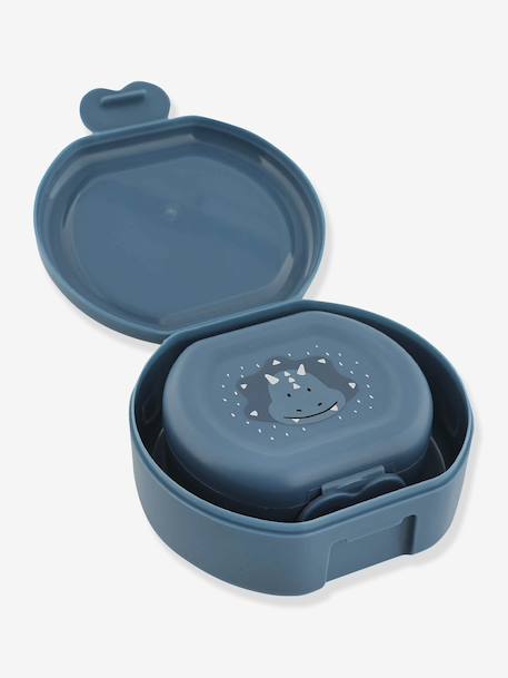 TRIXIE lunchbox met clip blauw+geel+groen+nude+sinaasappel - vertbaudet enfant 