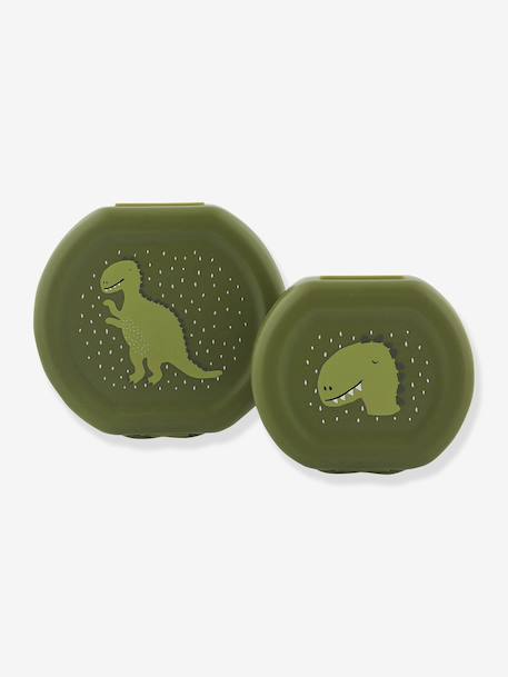 TRIXIE lunchbox met clip blauw+geel+groen+nude+sinaasappel - vertbaudet enfant 