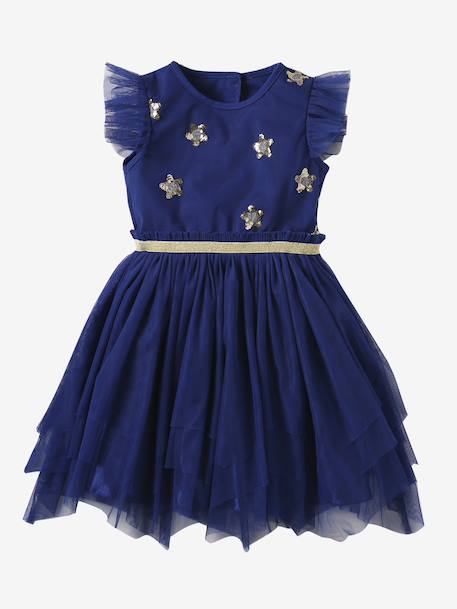 Verkleedjurk prinses Sterren blauw+rozen - vertbaudet enfant 