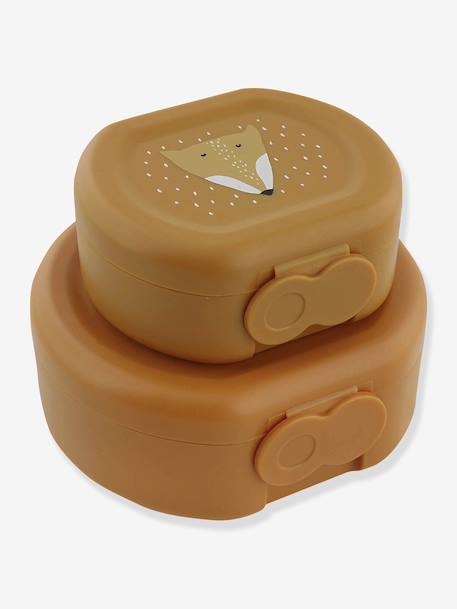 TRIXIE lunchbox met clip blauw+geel+groen+nude+sinaasappel - vertbaudet enfant 