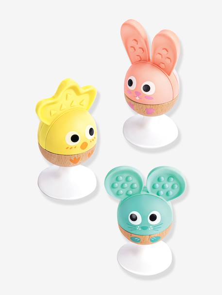 3 zuignaprammelaars - HAPE dieren meerkleurig - vertbaudet enfant 