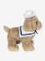 Peluche chien Milou et son coussin marron - vertbaudet enfant 