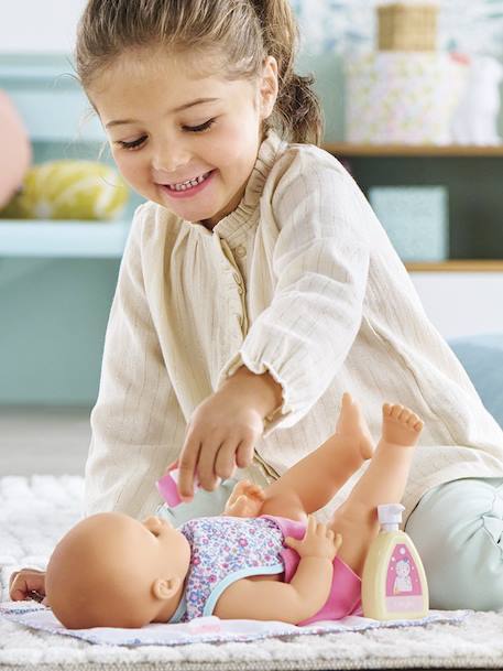 Koffer verzorgingsaccessoires met bloemen - COROLLE roze, bedrukt - vertbaudet enfant 