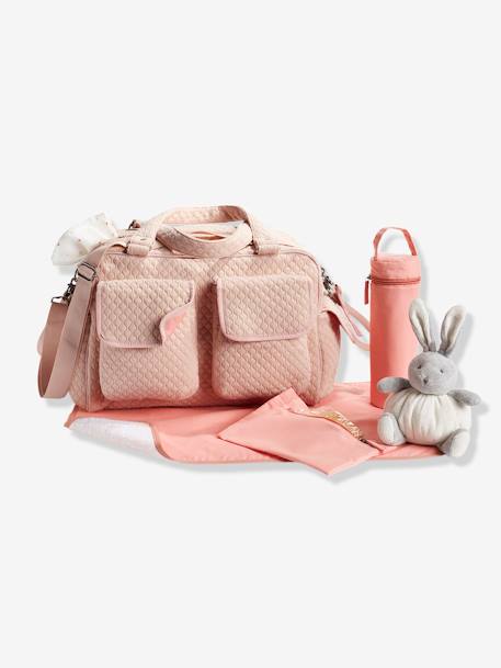 Sac à langer Journée multipoches rose poudré - vertbaudet enfant 