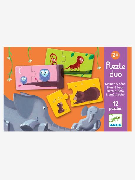 Puzzel duo Mama en Baby DJECO MULTI-GEKLEURD - vertbaudet enfant 