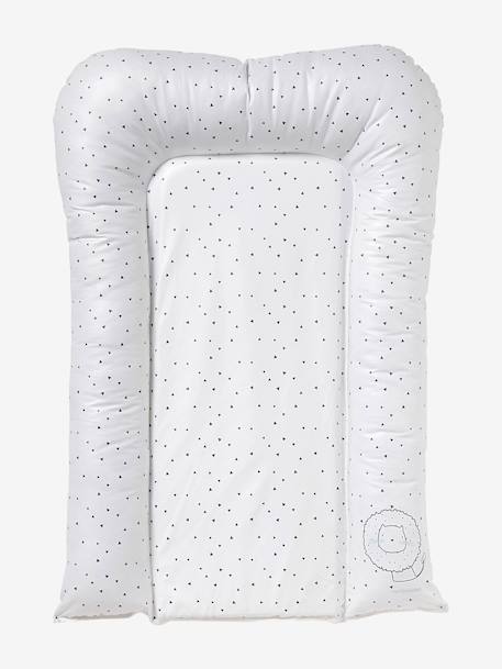 Verschoningsmatras VERTBAUDET  Leeuwen welp beige, bedrukt+ecru+groen, bedrukt+WIT GEDRUKTE - vertbaudet enfant 
