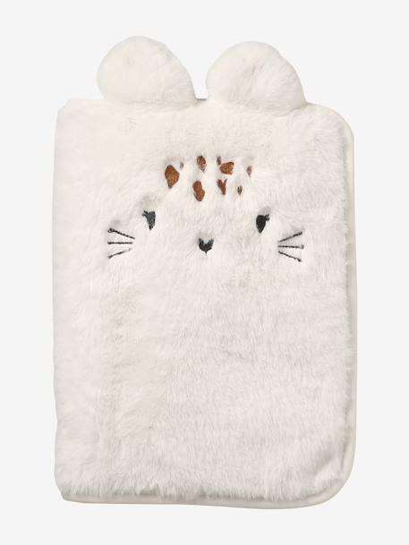 Sherpa hoes voor gezondheidsboekjes TEDDY BEAR beige+pecannoot+roze, bedrukt - vertbaudet enfant 