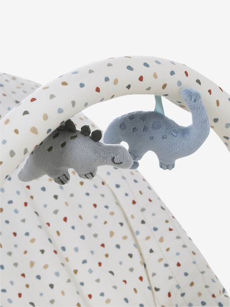 Transat avec arche Babydream beige imprimé+curry+gris/blanc+multicolore+tilleul - vertbaudet enfant 