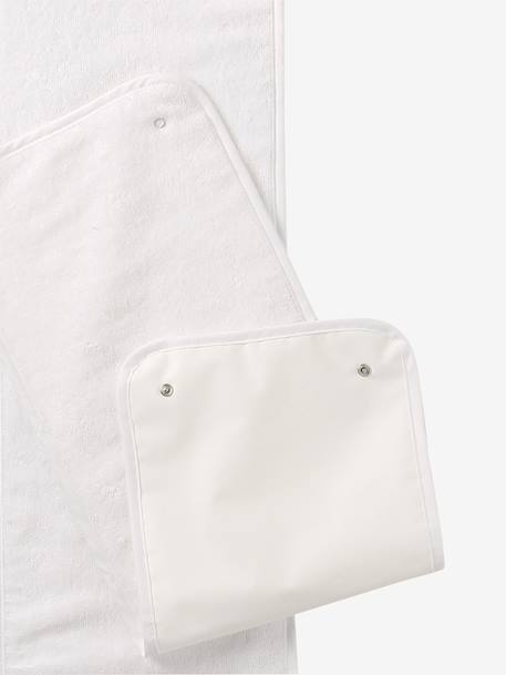 Lot de 2 serviettes de rechange pour tapis à langer nomade écru - vertbaudet enfant 