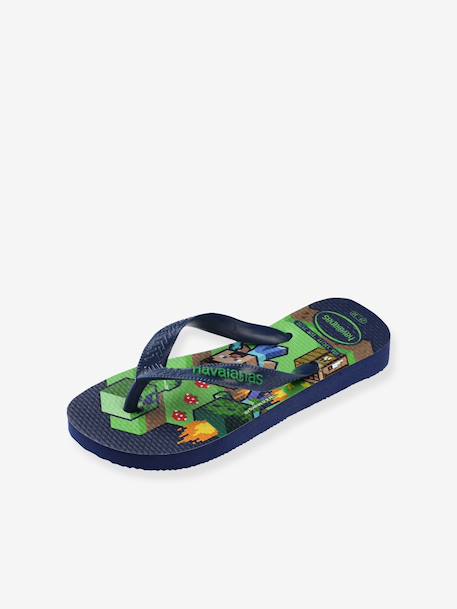 Minecraft HAVAIANAS teenslippers voor kinderen groen - vertbaudet enfant 