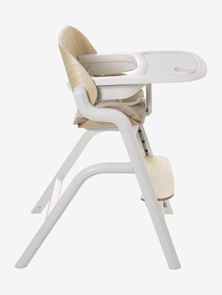 Chaise haute évolutive WOODYNEST beige - vertbaudet enfant 
