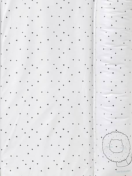 Matelas à langer Lionceau beige imprimé+BLANC IMPRIME+écru+vert imprimé - vertbaudet enfant 
