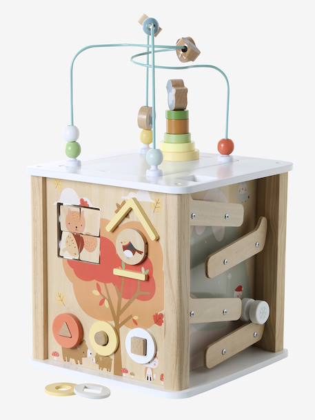 Cube d’activités avec boulier en bois FSC® bois - vertbaudet enfant 