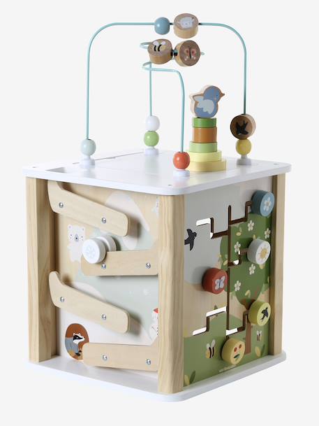 Cube d’activités avec boulier en bois FSC® bois - vertbaudet enfant 
