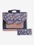 Cartable fille personnalisable + trousse Flowers marine - vertbaudet enfant 