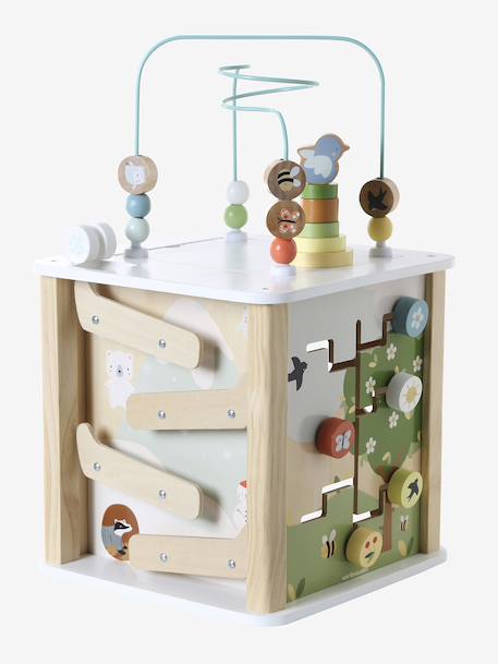 Cube d’activités avec boulier en bois FSC® bois - vertbaudet enfant 