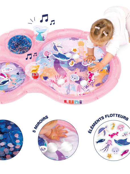 Tapis d'eau marin bleu+rose - vertbaudet enfant 