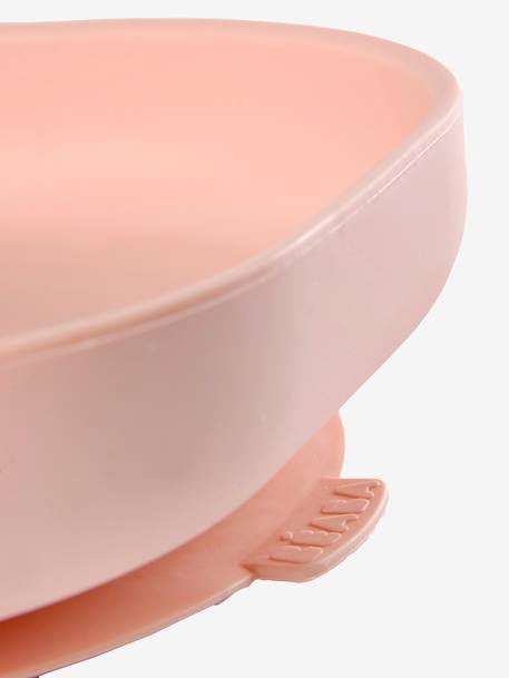 Assiette silicone avec ventouse ROSE+vert - vertbaudet enfant 