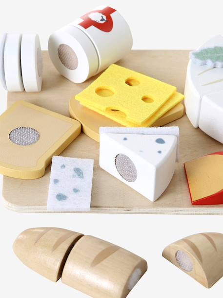 Plateau de fromages en feutrine et bois FSC® bois - vertbaudet enfant 